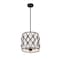 Z-Lite Harden Pendant, 3-Light, 12 In.W x 11.75 In.H, Matte Black/White 1948P12-MB - alternate 7